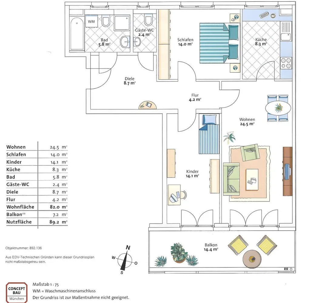 3 Zimmer Wohnung mit 82 m² in München – Bild 8