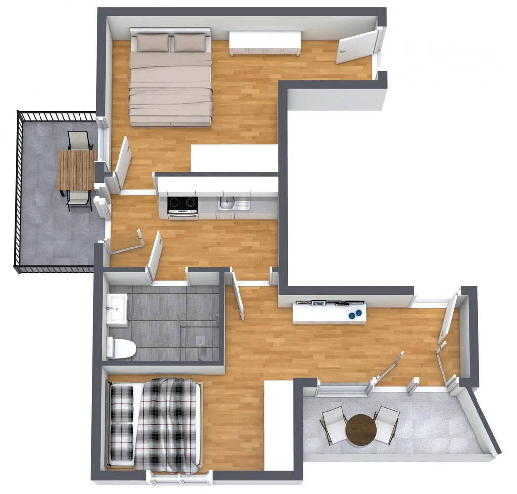 2 room apartment with 47 m² in Bonn – Photo 4