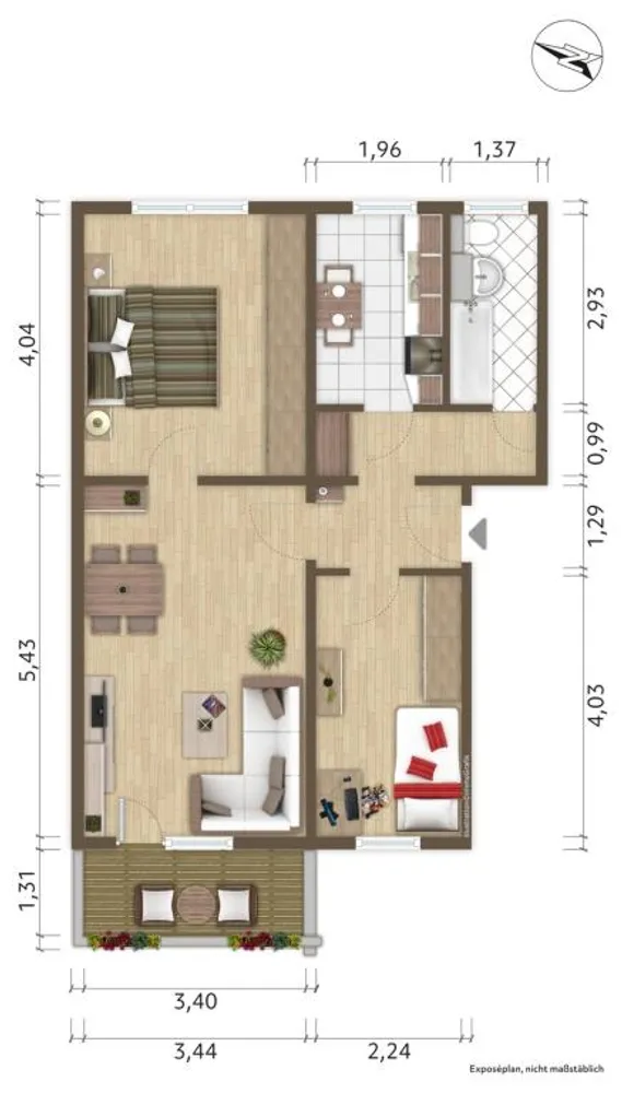 3 Zimmer Wohnung mit 60 m² in Hoyerswerda – Bild 5