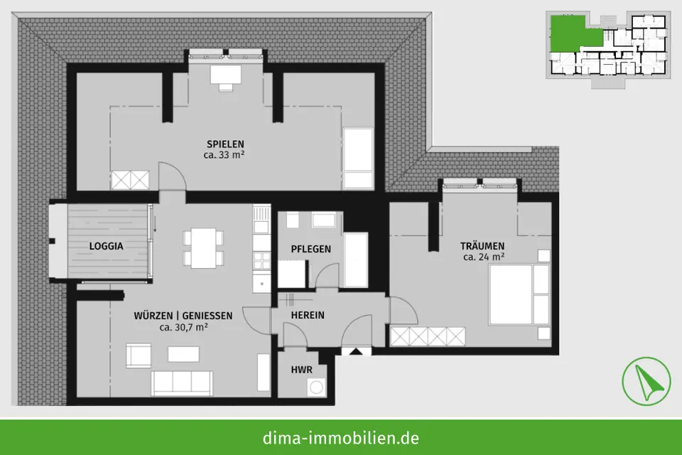 3 Zimmer Wohnung mit 107 m² in Leipzig – Bild 4