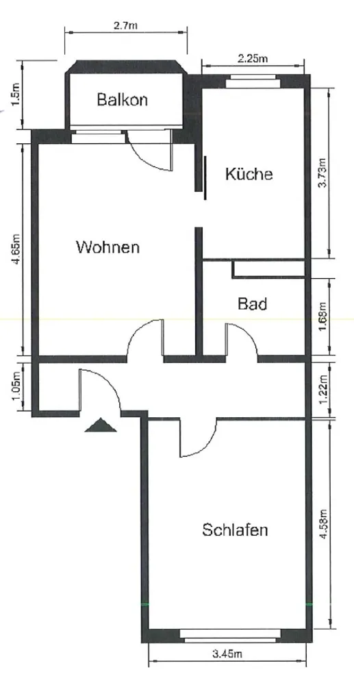 2 Zimmer Wohnung mit 53 m² in Rostock – Bild 3