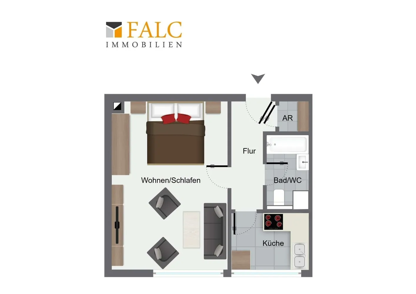 1 Zimmer Wohnung mit 36 m² in Nürnberg – Bild 10