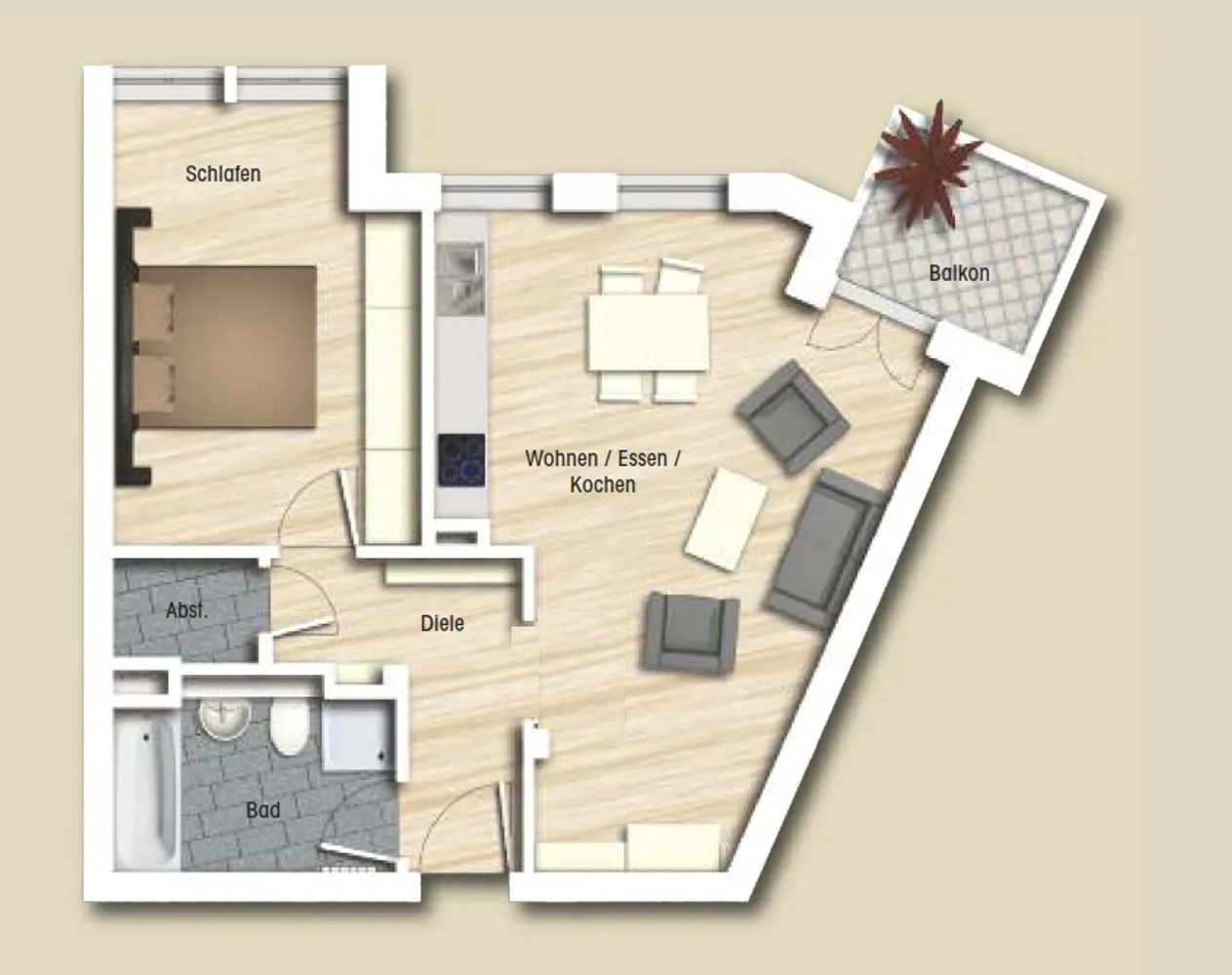 2 Zimmer Wohnung mit 62 m² in Mainz – Bild 5