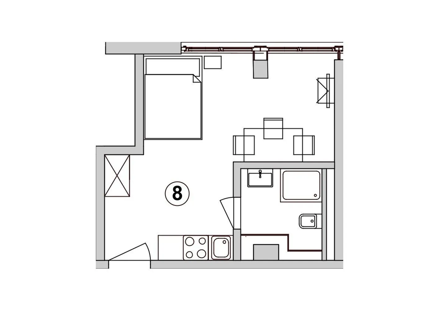 1 Zimmer Wohnung mit 22 m² in Stuttgart – Bild 6