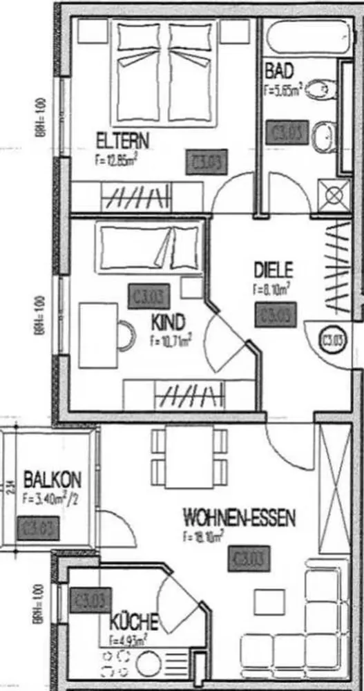 3 Zimmer Wohnung mit 62 m² in Frankfurt am Main – Bild 9