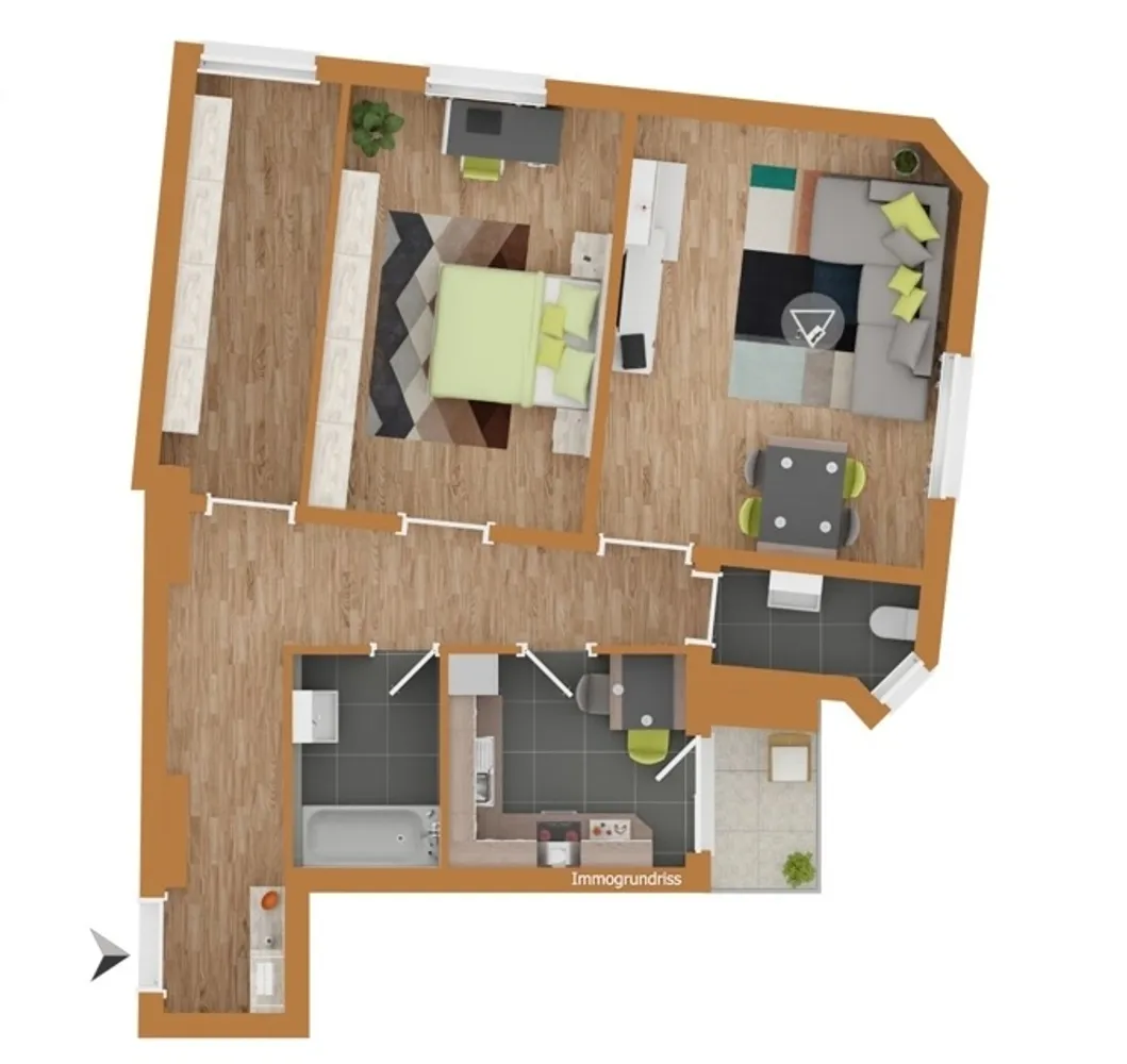 3 room apartment with 75 m² in Munich – Photo 5