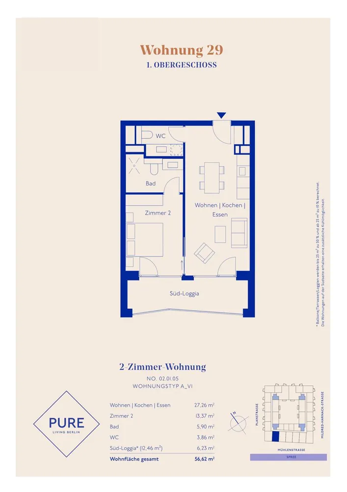 2 Zimmer Wohnung mit 57 m² in Berlin – Bild 10