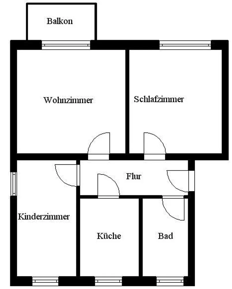 3 Zimmer Wohnung mit 60 m² in Weißenfels – Bild 2
