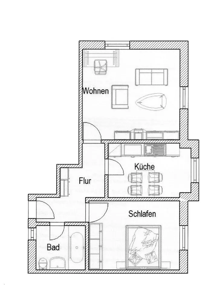 3 room apartment with 53 m² in Augsburg – Photo 9