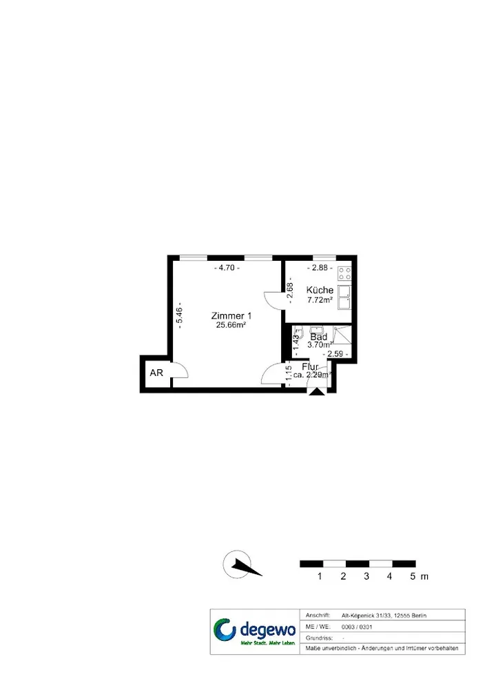 1 Zimmer Wohnung mit 40 m² in Berlin – Bild 6