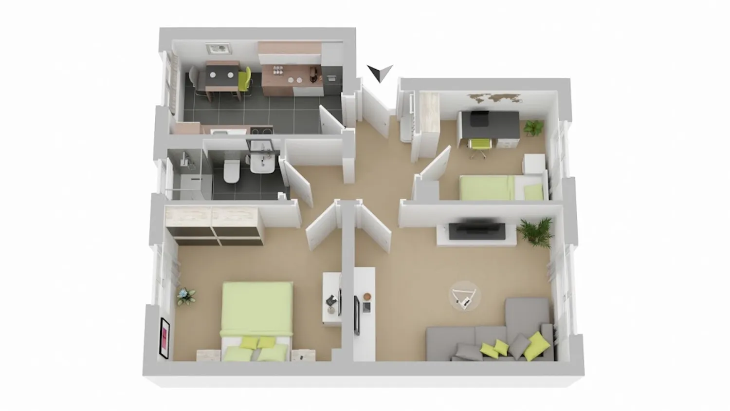 3 room apartment with 52 m² in Brunswick – Photo 2