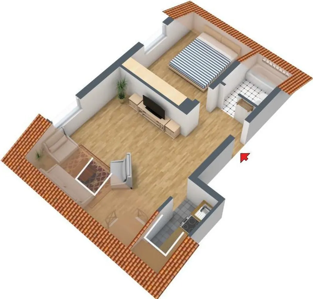 2 Zimmer Wohnung mit 40 m² in Köln – Bild 2