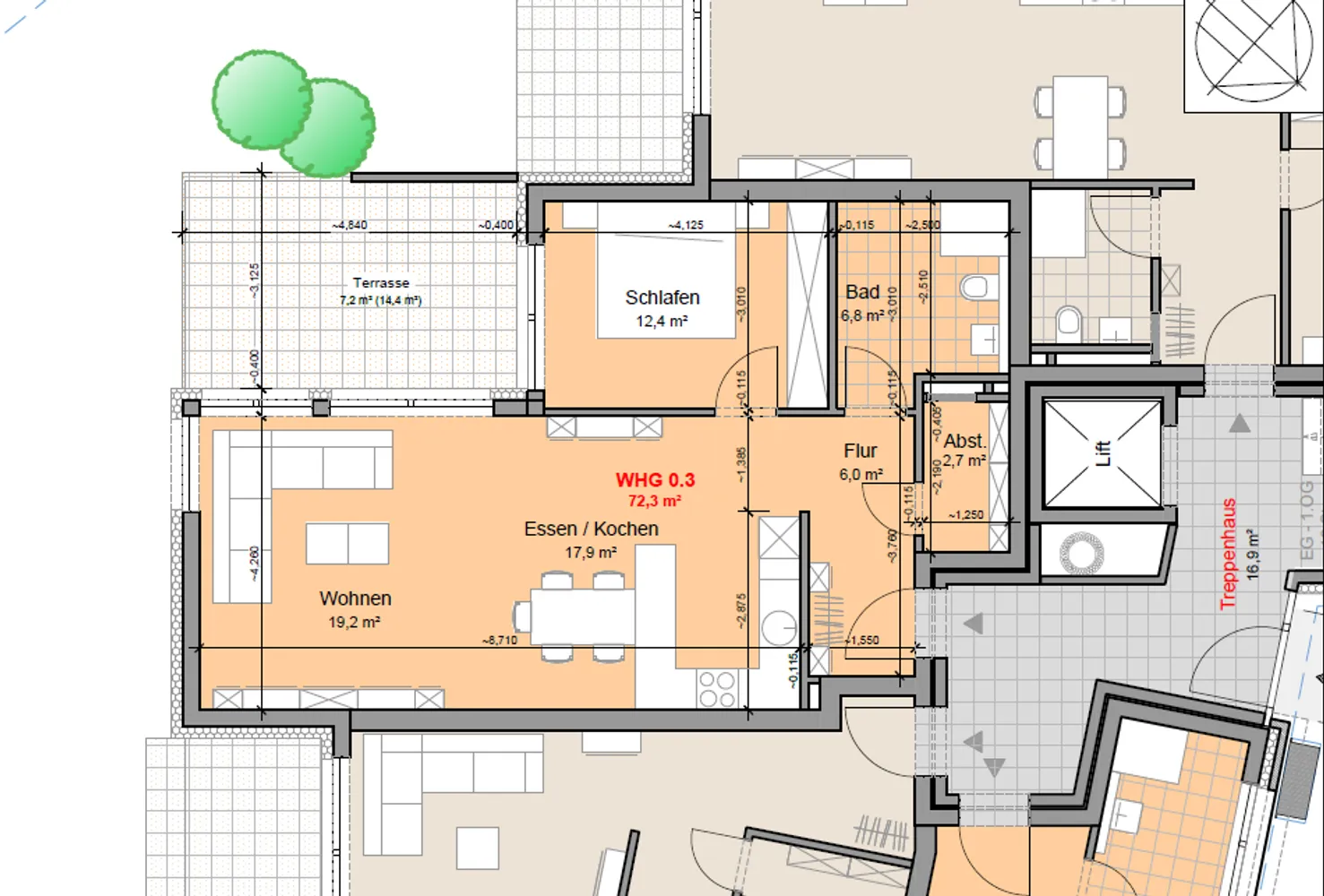 2 Zimmer Wohnung mit 72 m² in Detmold – Bild 4