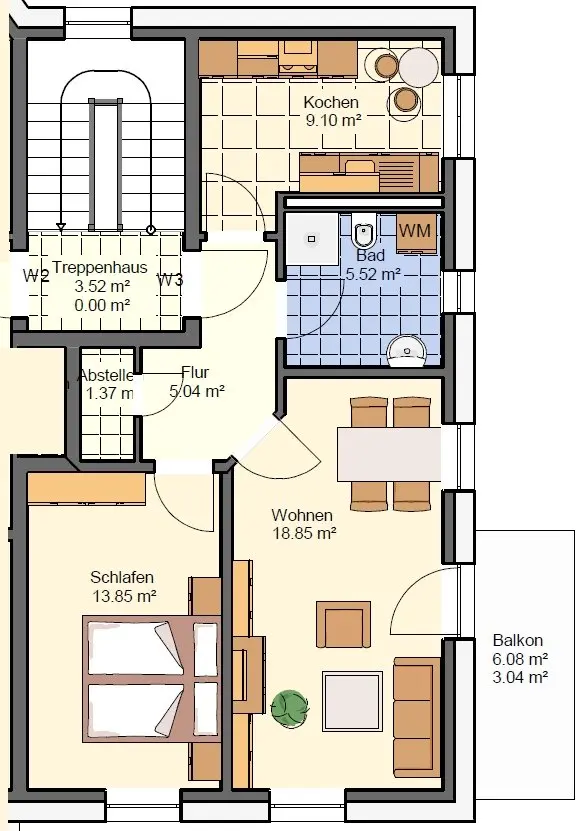 2 Zimmer Wohnung mit 48 m² in Dresden – Bild 5