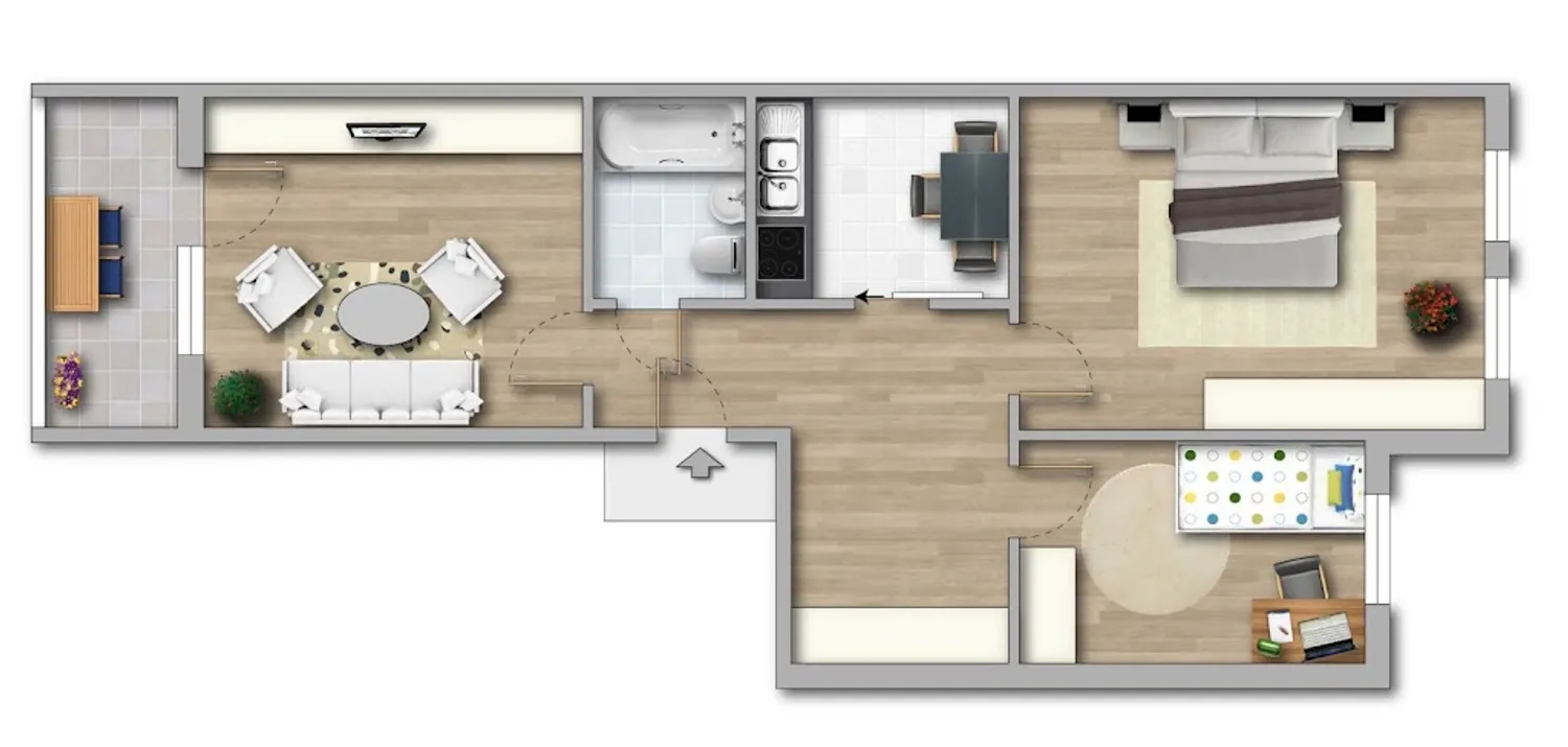 3 Zimmer Wohnung mit 58 m² in Magdeburg – Bild 7