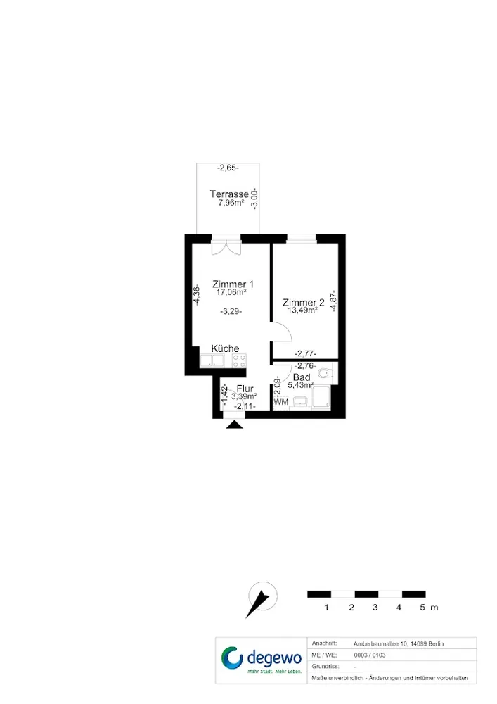 2 room apartment with 43 m² in Berlin – Photo 7
