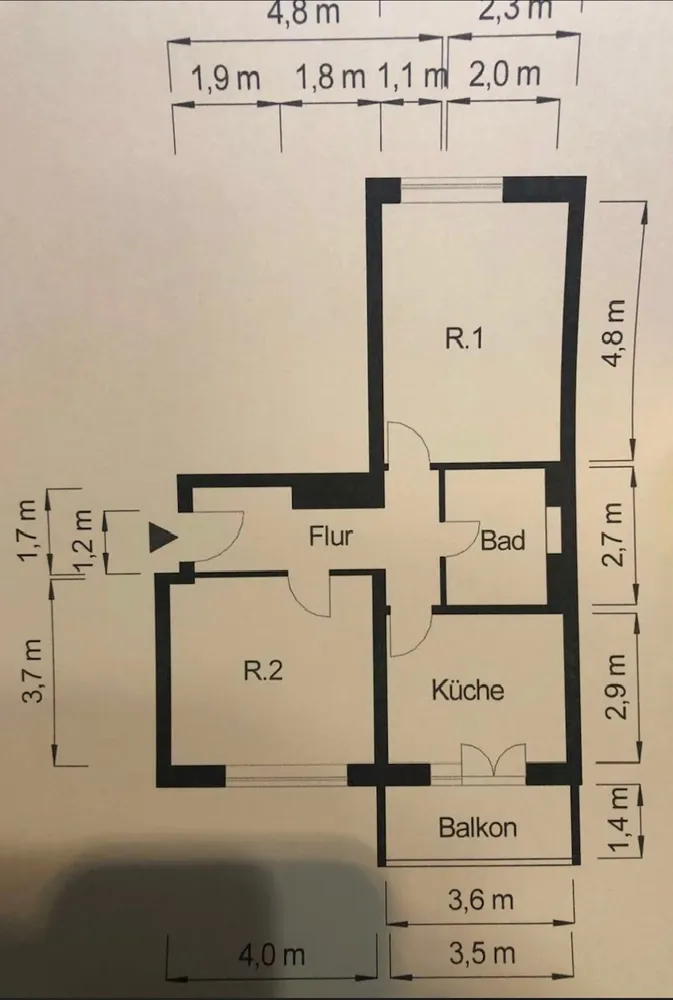 2 Zimmer Wohnung mit 57 m² in Magdeburg – Bild 3