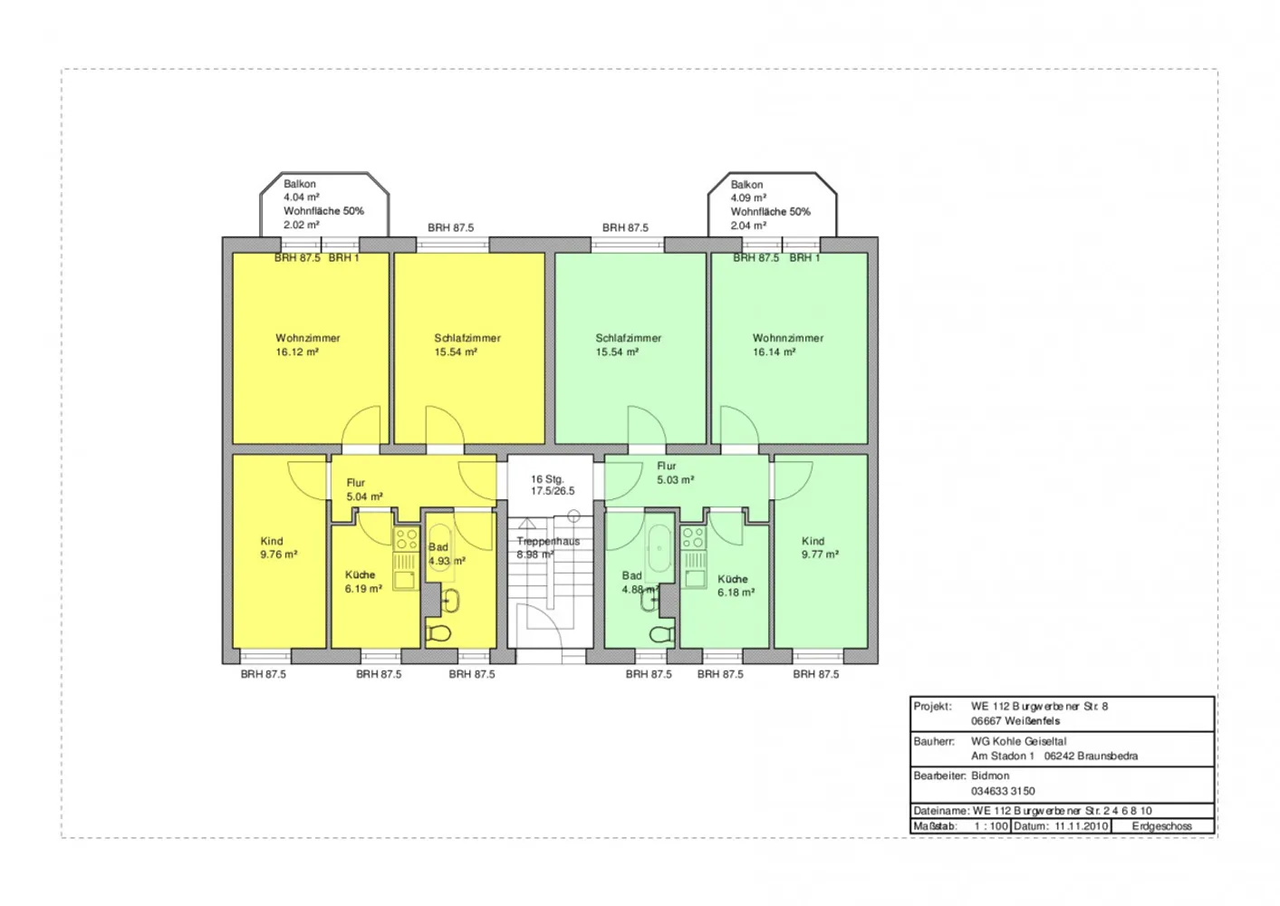 3 Zimmer Wohnung mit 60 m² in Weißenfels – Bild 2
