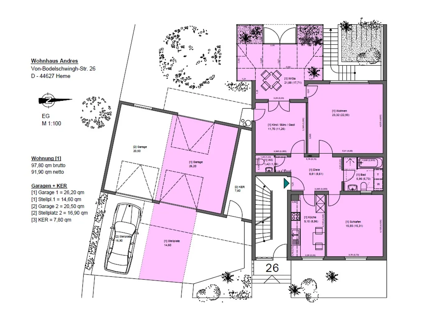 4 Zimmer Wohnung mit 92 m² in Herne – Bild 2