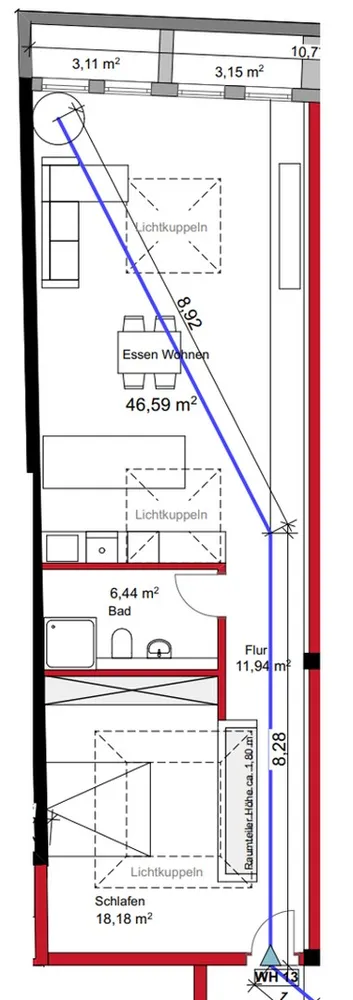 2 Zimmer Wohnung mit 80 m² in Stuttgart – Bild 5