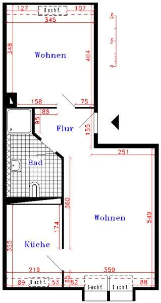 2 Zimmer Wohnung mit 49 m² in Merseburg – Bild 6