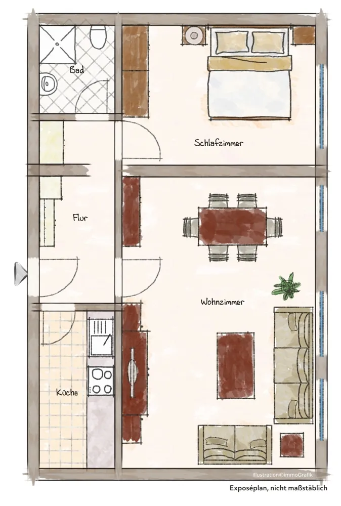 2 Zimmer Wohnung mit 50 m² in Hannover – Bild 9