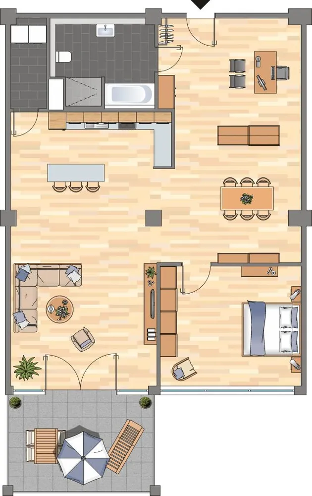 2 Zimmer Wohnung mit 130 m² in Bremen – Bild 11