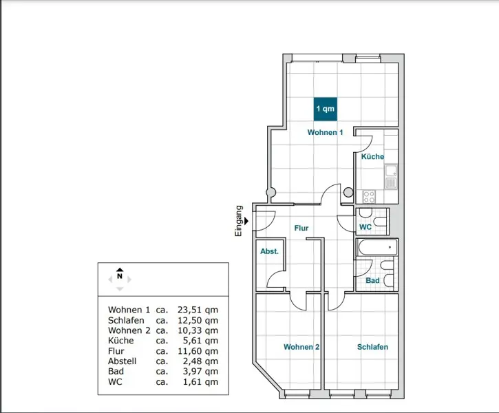 3 Zimmer Wohnung mit 73 m² in Dresden – Bild 5