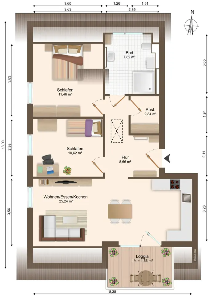 3 Zimmer Wohnung mit 79 m² in Detmold – Bild 8