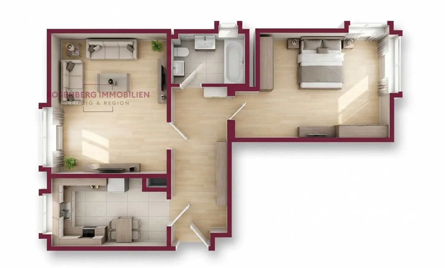 2 Zimmer Wohnung mit 57 m² in Leipzig – Bild 9
