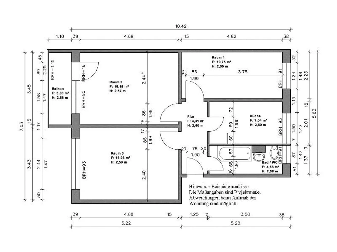 3 Zimmer Wohnung mit 61 m² in Halle (Saale) – Bild 6