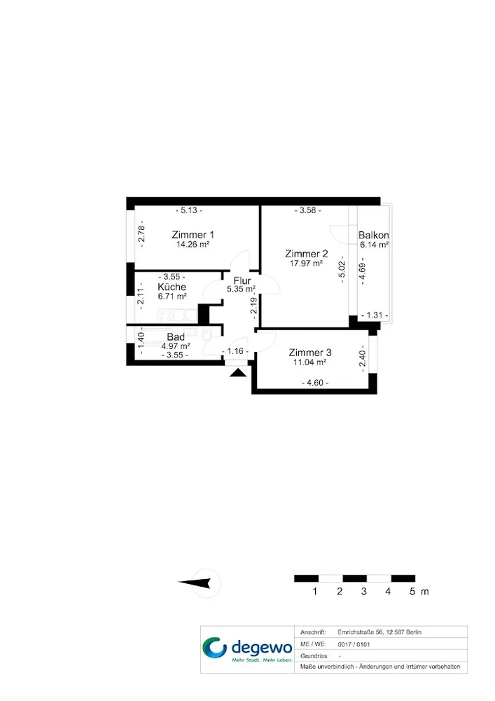 3 Zimmer Wohnung mit 63 m² in Berlin – Bild 8