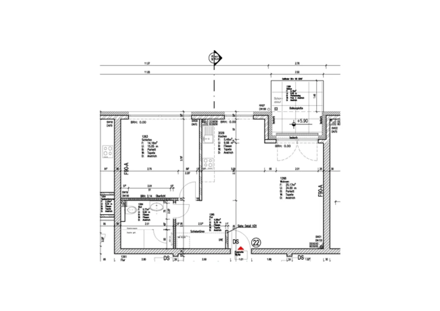 2 Zimmer Wohnung mit 58 m² in Darmstadt – Bild 7