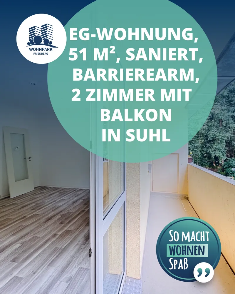 2 Zimmer Wohnung mit 50 m² in Suhl – Bild 6
