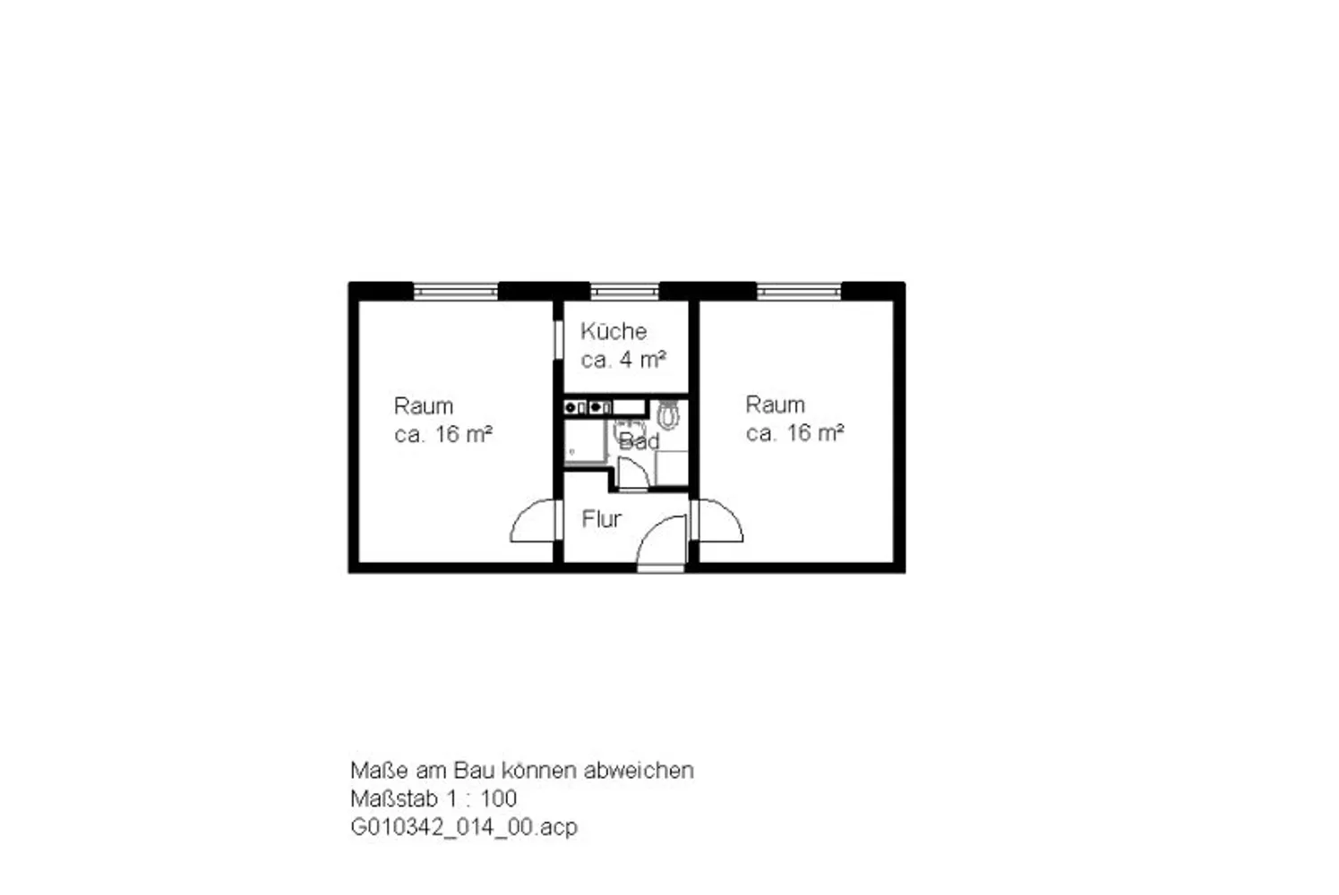 2 Zimmer Wohnung mit 41 m² in Halle (Saale) – Bild 12