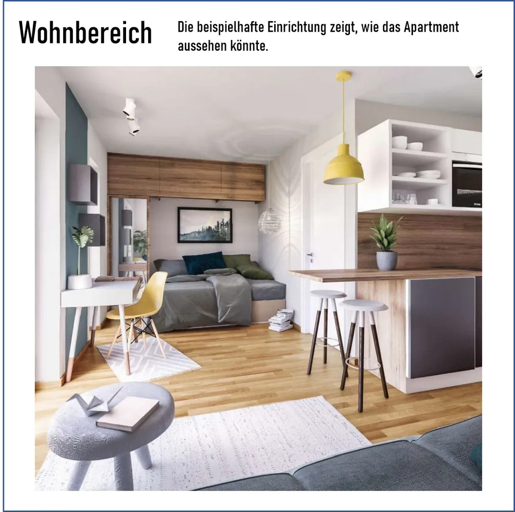 1 Zimmer Wohnung mit 29 m² in Frankfurt am Main – Bild 5