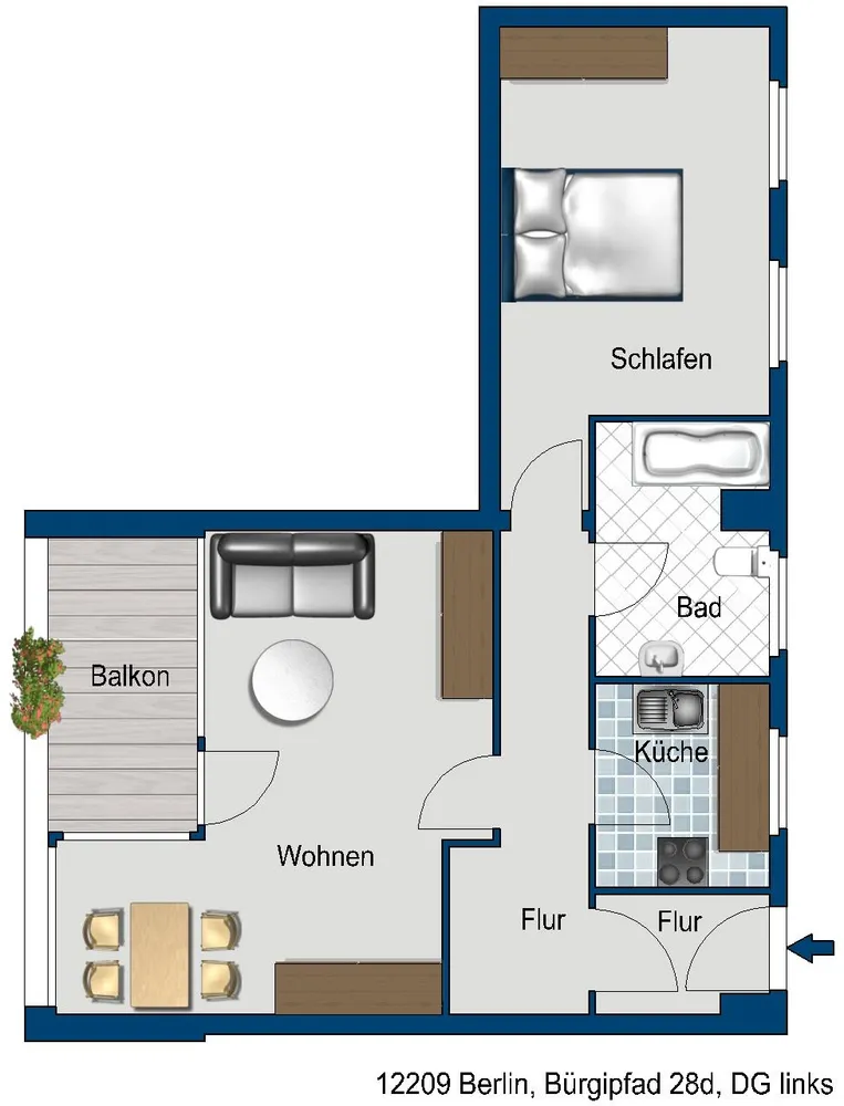 2 Zimmer Wohnung mit 63 m² in Berlin – Bild 3
