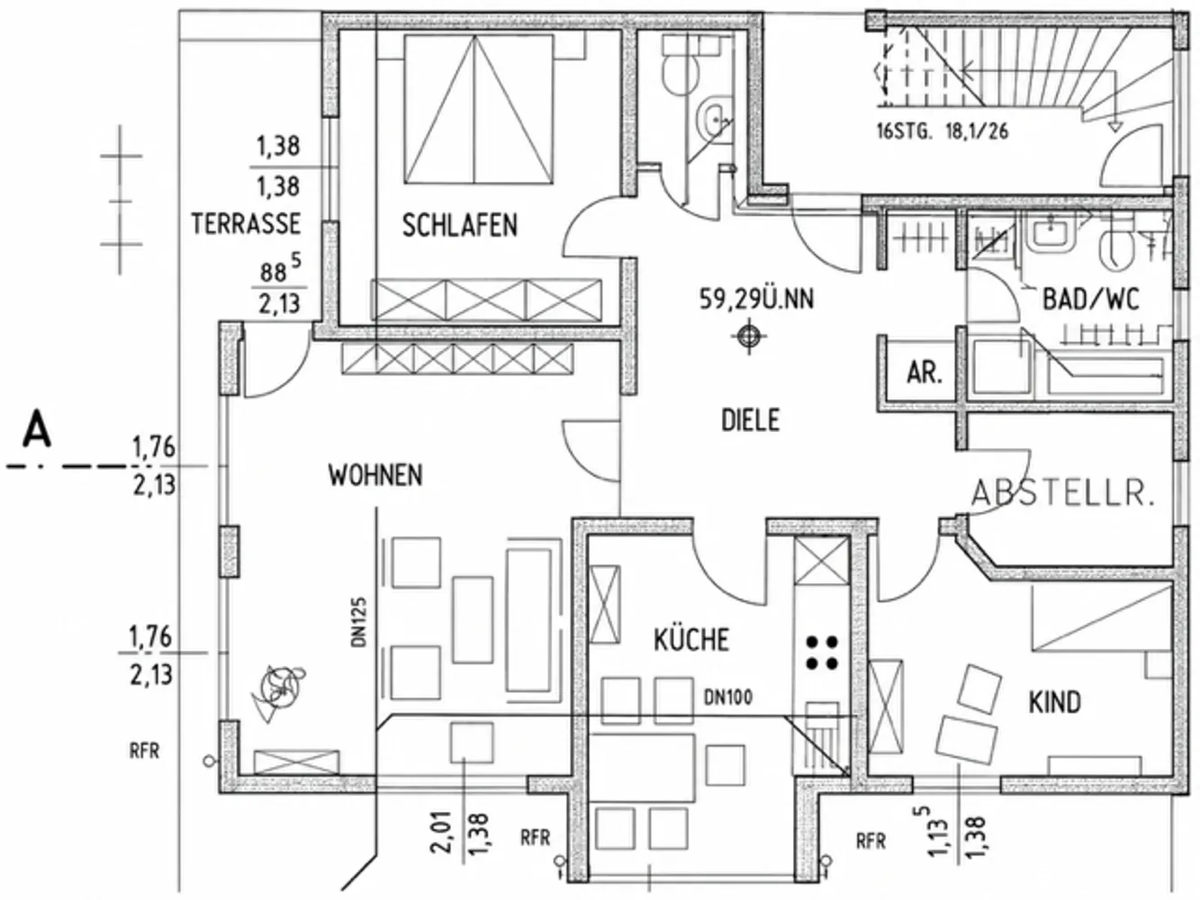 3 Zimmer Wohnung mit 108 m² in Minden – Bild 12