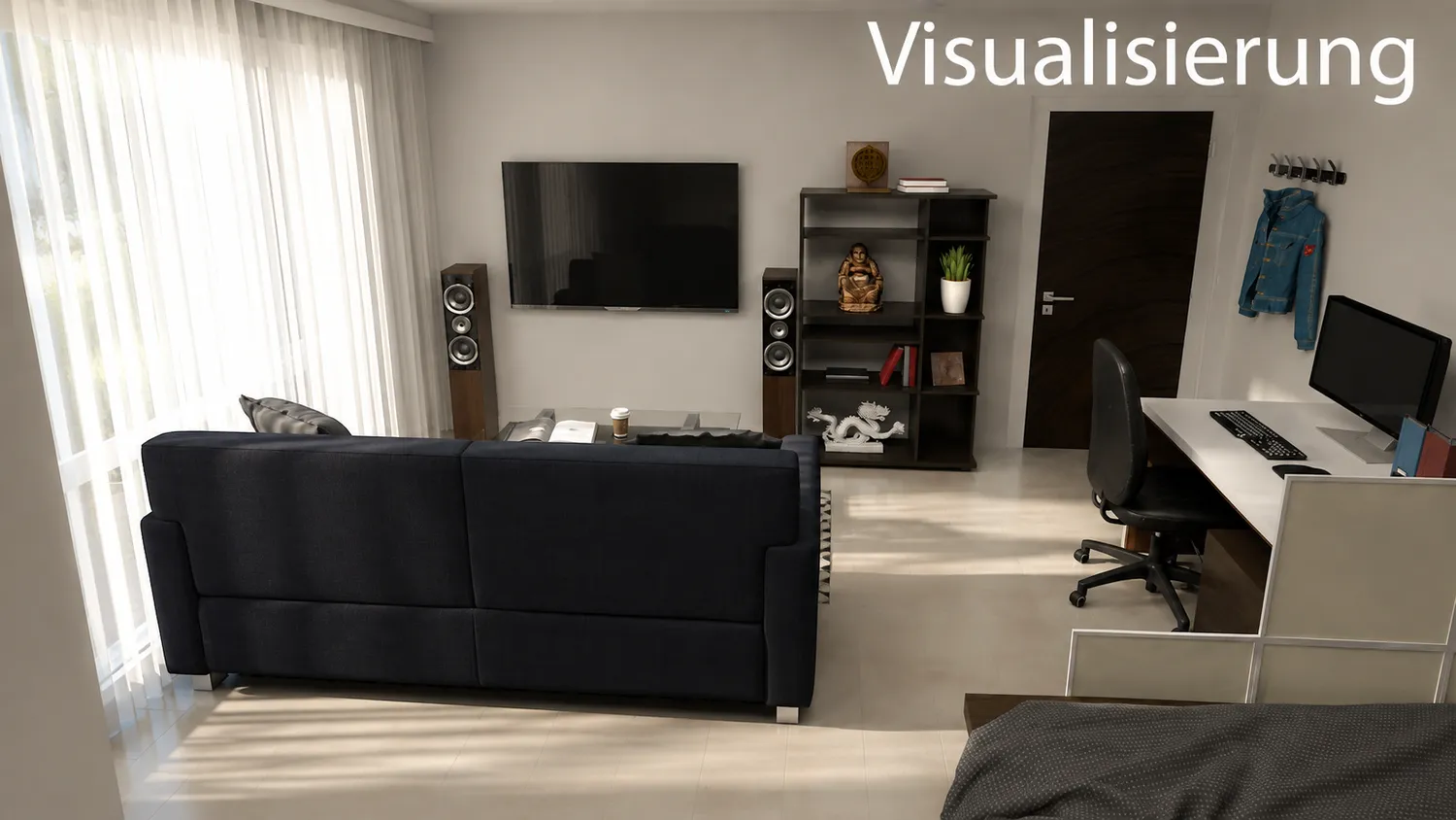 1 Zimmer Wohnung mit 35 m² in Karlsruhe – Bild 2