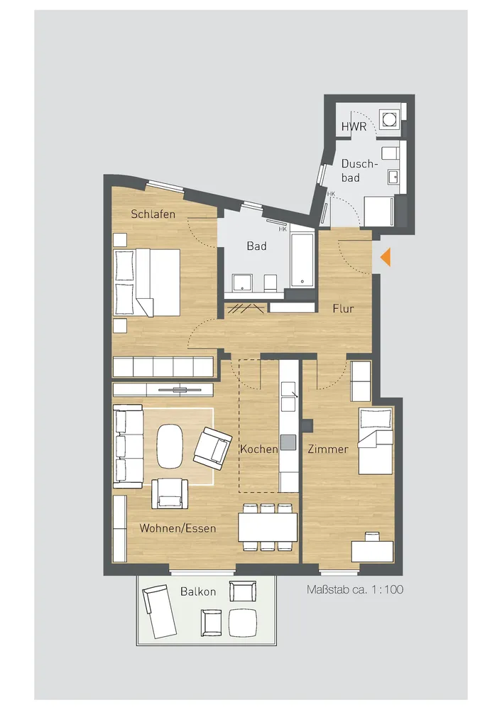 3 Zimmer Wohnung mit 94 m² in Hamburg – Bild 8