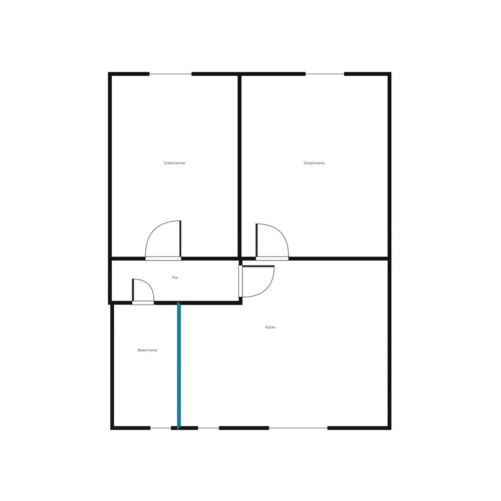 2 Zimmer Wohnung mit 50 m² in Bochum – Bild 2