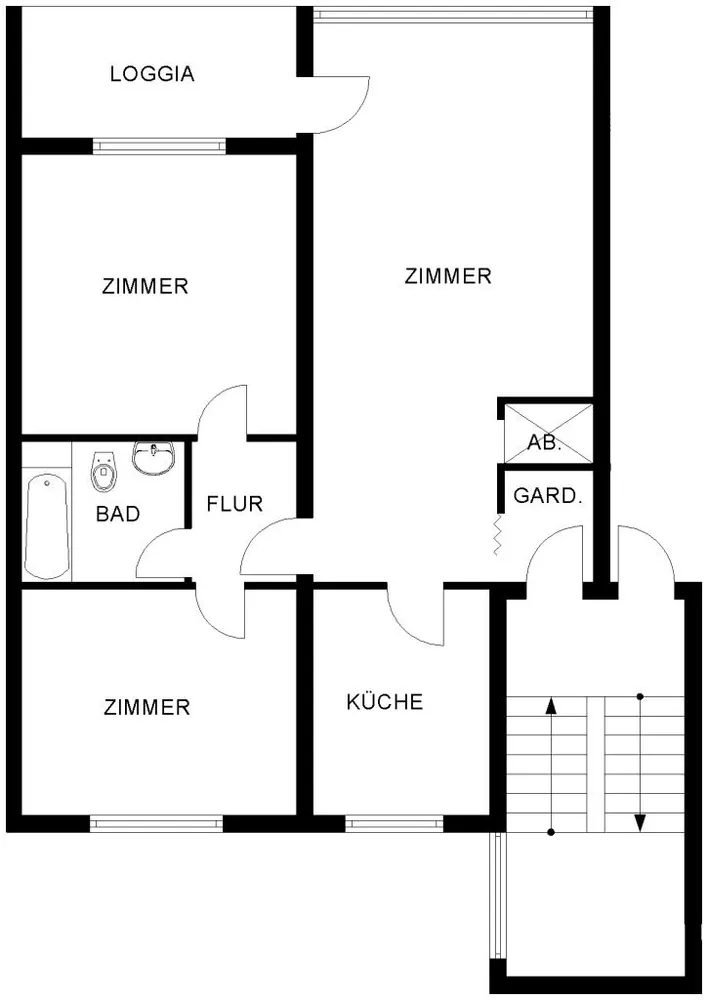 3 Zimmer Wohnung mit 77 m² in Bochum – Bild 2