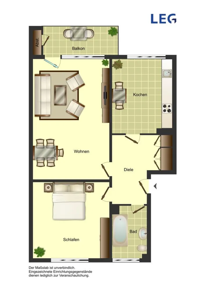 2 Zimmer Wohnung mit 68 m² in Minden – Bild 3