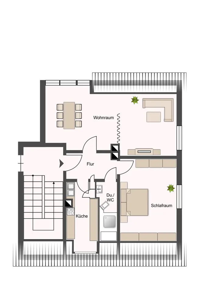 2 Zimmer Wohnung mit 54 m² in Stade – Bild 4