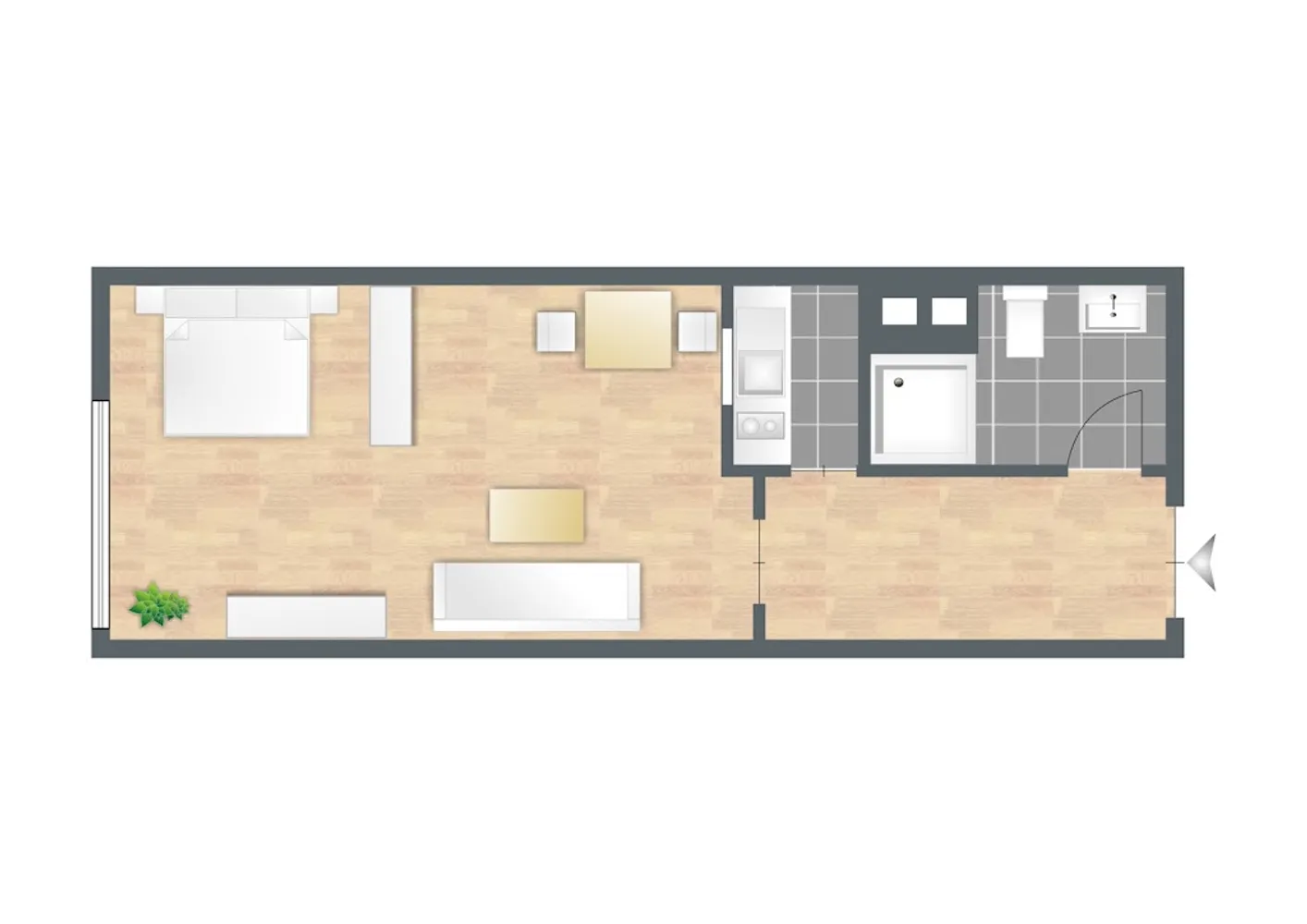 1 room apartment with 27 m² in Munich – Photo 8
