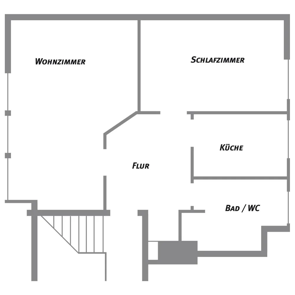 2 room apartment with 55 m² in Hanover – Photo 2
