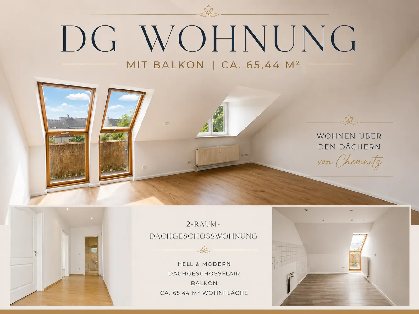 2 room apartment with 65 m² in Chemnitz – Photo 1