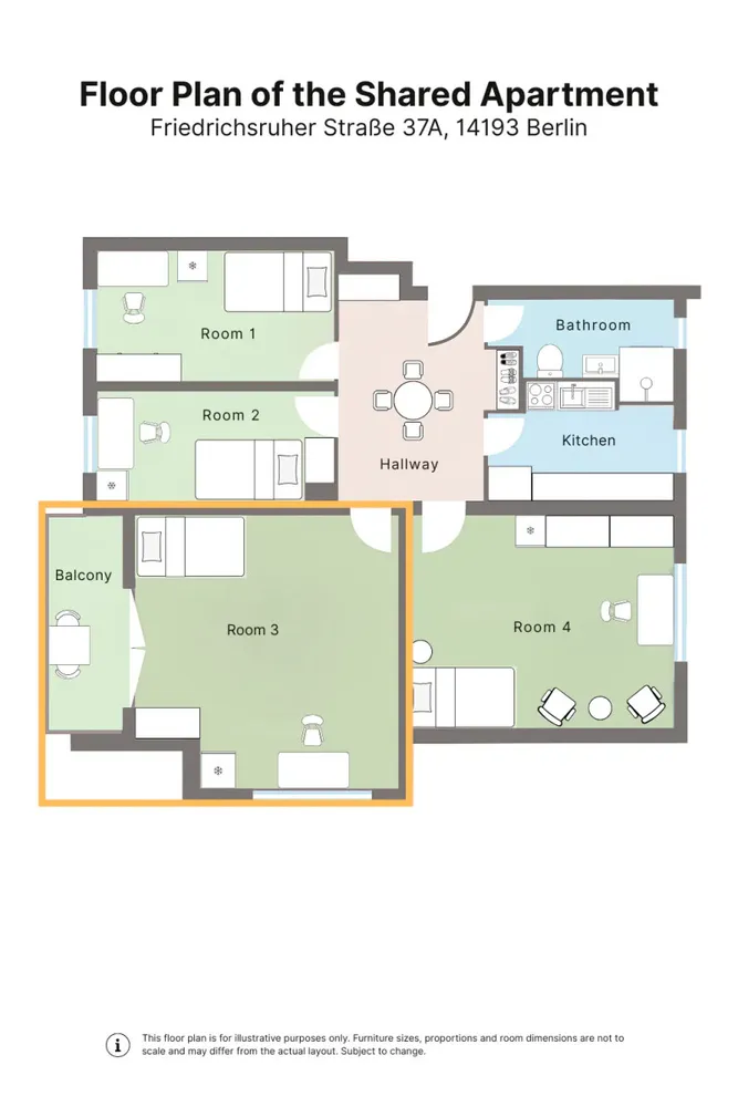 WG-Zimmer mit 20 m² in Berlin – Bild 4