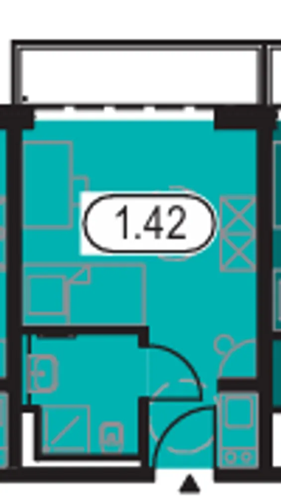 1 Zimmer Wohnung mit 23 m² in Regensburg – Bild 6