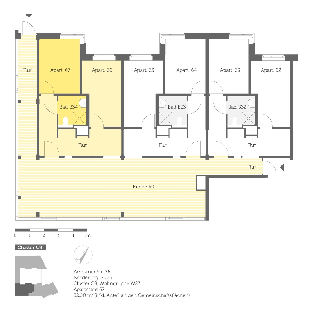 1 Zimmer Wohnung mit 32 m² in Berlin – Bild 5